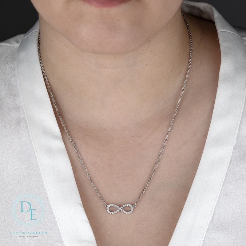 Lab Diamond Sterling Silver .32TW Necklace NN414 Diamond Evolution