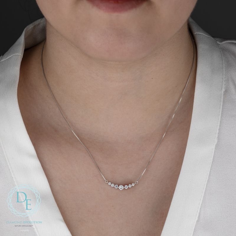 Lab Diamond Sterling Silver .50TW Necklace NN419 Diamond Evolution