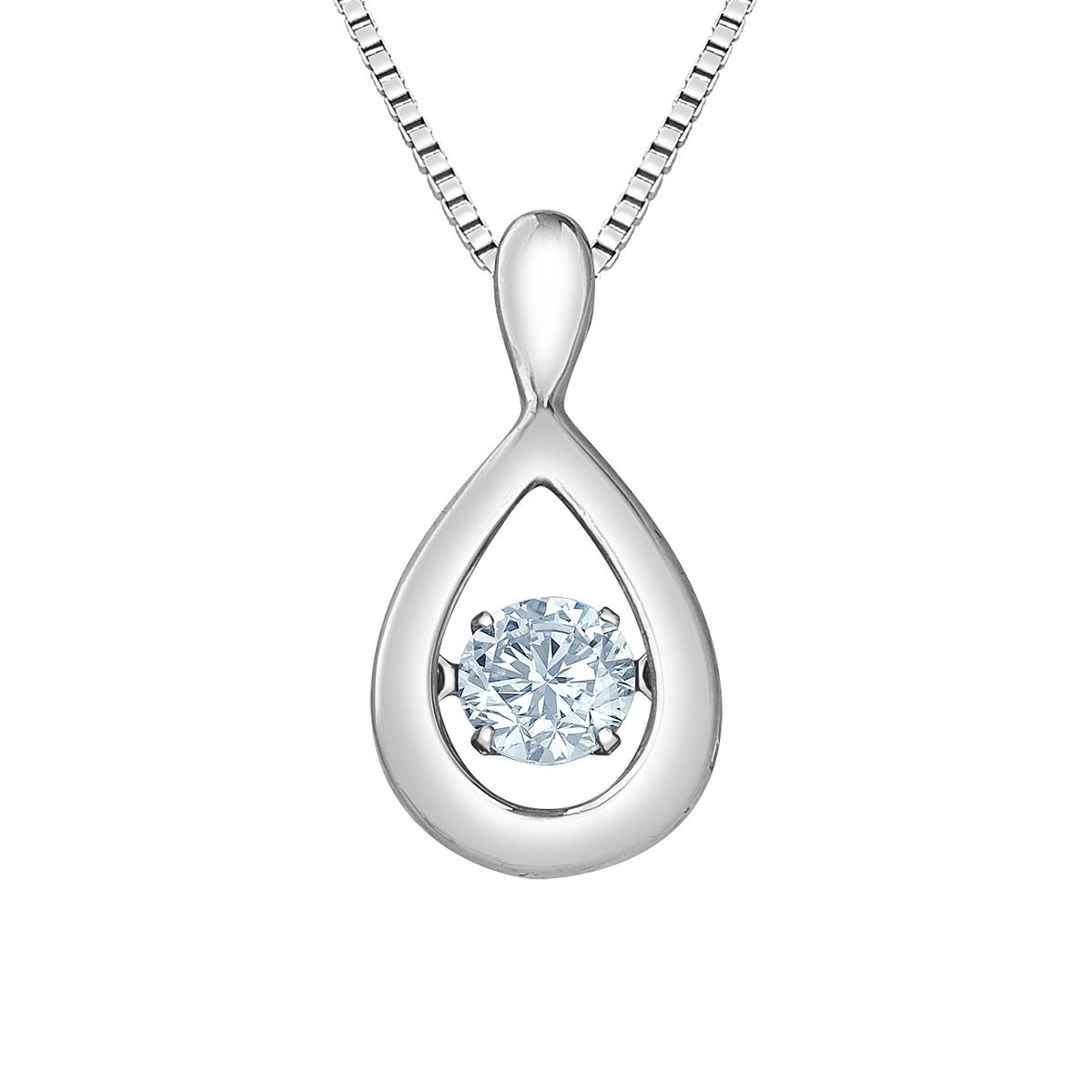 Lab Diamond Sterling Silver .18TW Necklace PP4870 Diamond Evolution