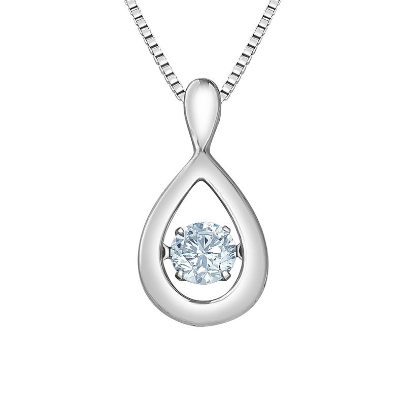 Lab Diamond Sterling Silver .18TW Necklace PP4870 Diamond Evolution