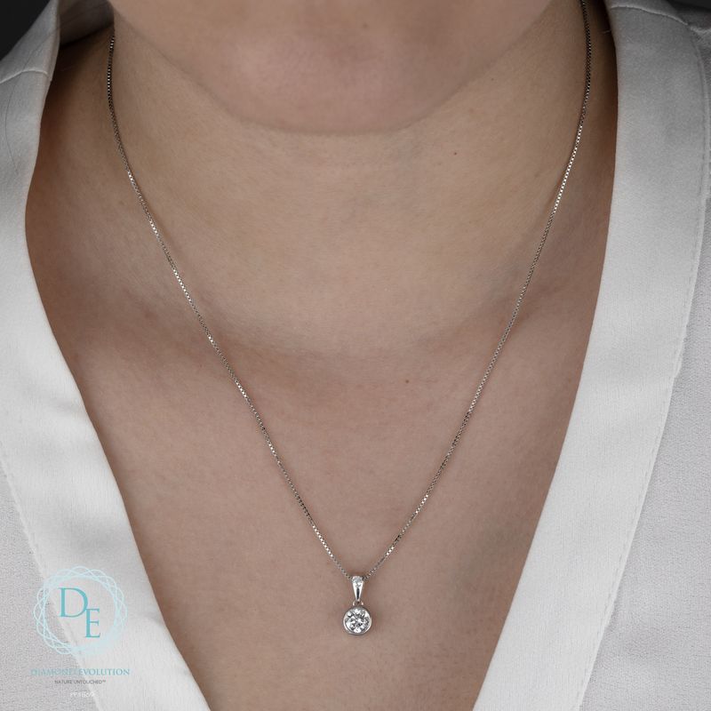 Lab Diamond Sterling Silver .75TW Necklace PP4869 Diamond Evolution