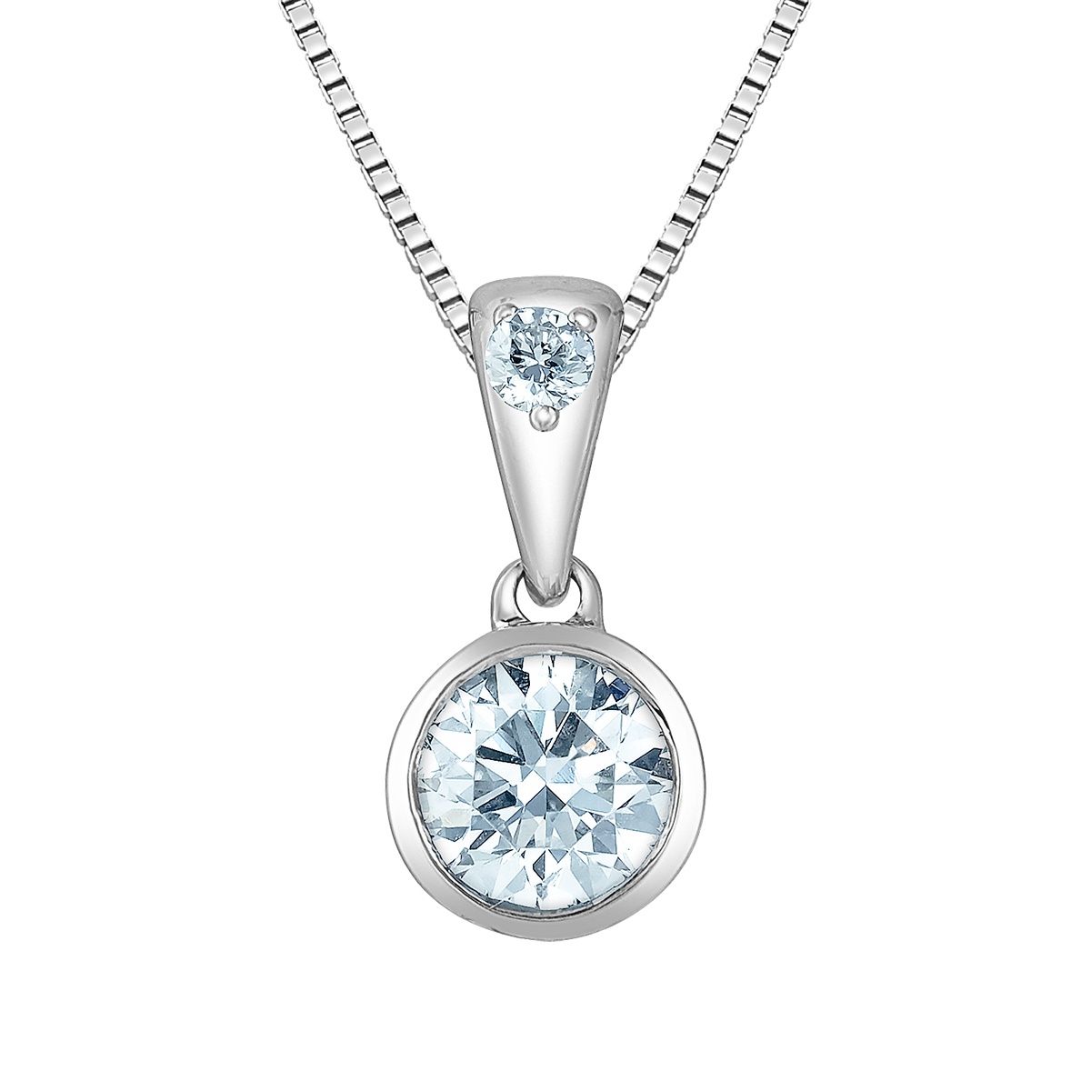 Lab Diamond Sterling Silver .75TW Necklace PP4869 Diamond Evolution
