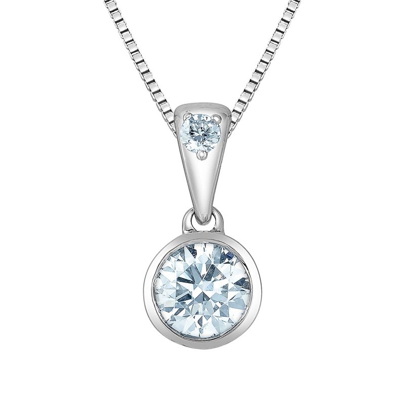 Lab Diamond Sterling Silver .75TW Necklace PP4869 Diamond Evolution