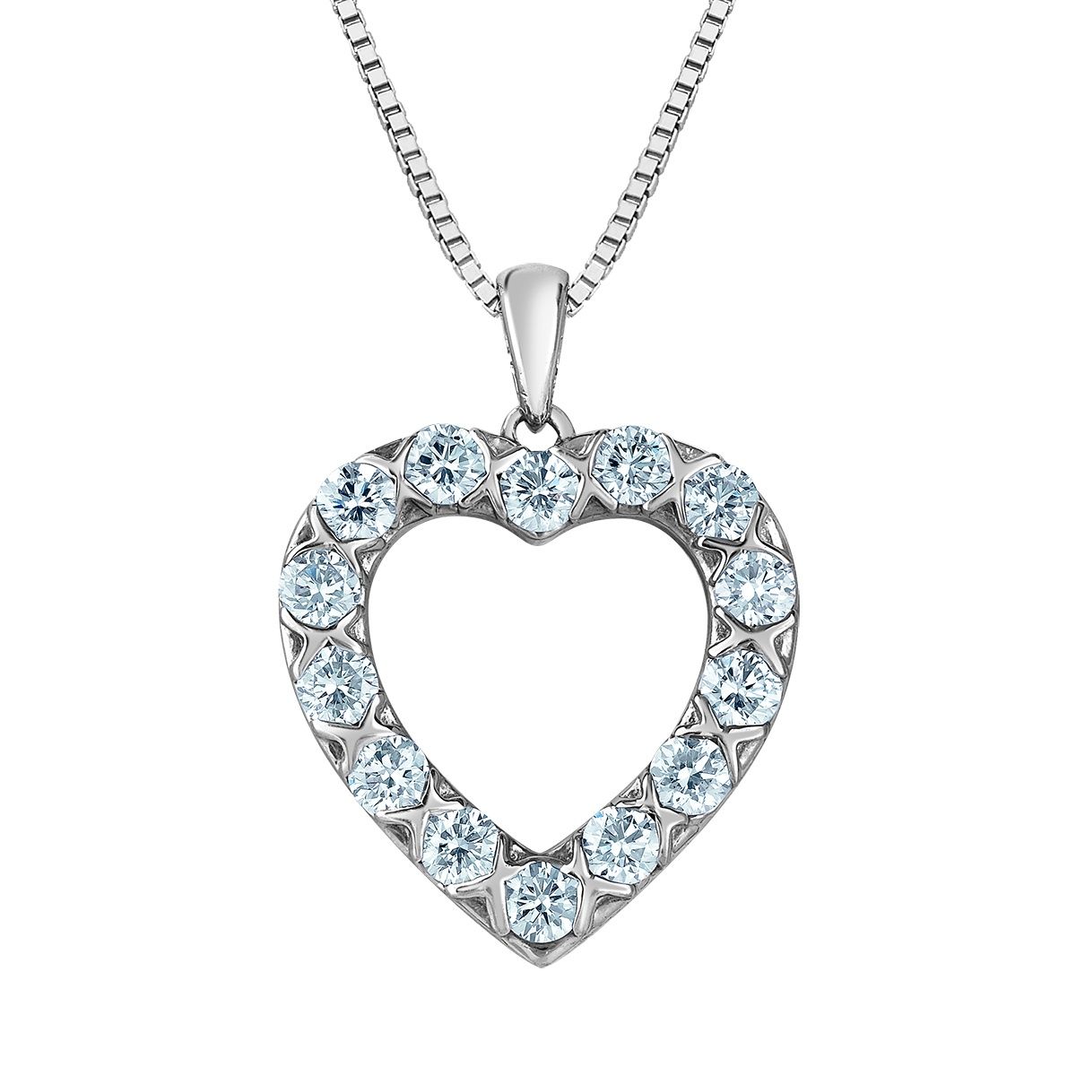Lab Diamond Sterling Silver 1.00TW Necklace PP4872 Diamond Evolution