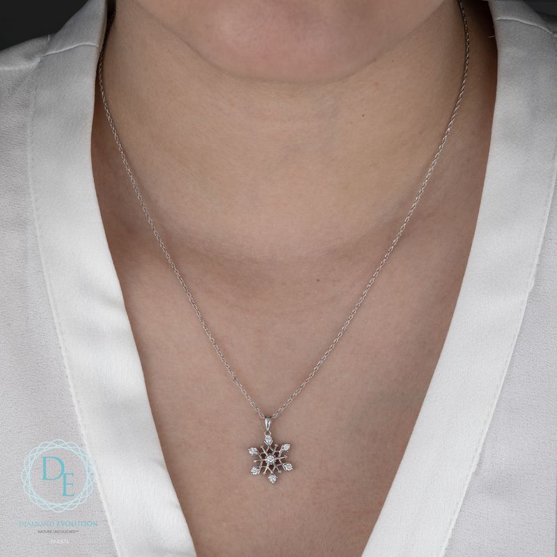 Lab Diamond Sterling Silver .26TW Necklace PP4874 Diamond Evolution