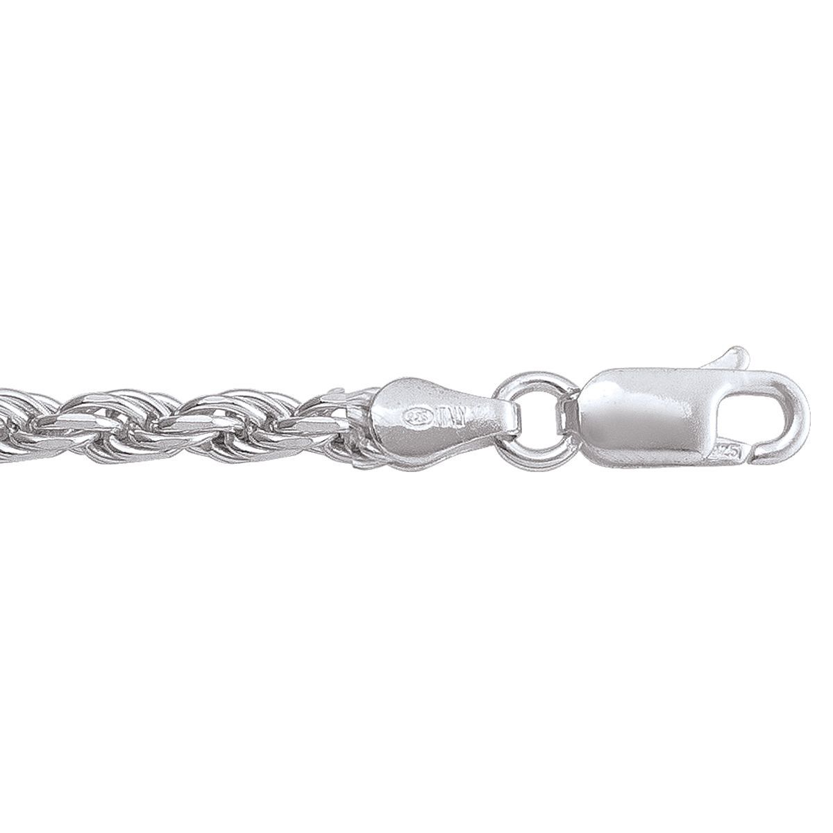 Tecimer Sterling Silver 20" Rope Chain N7403