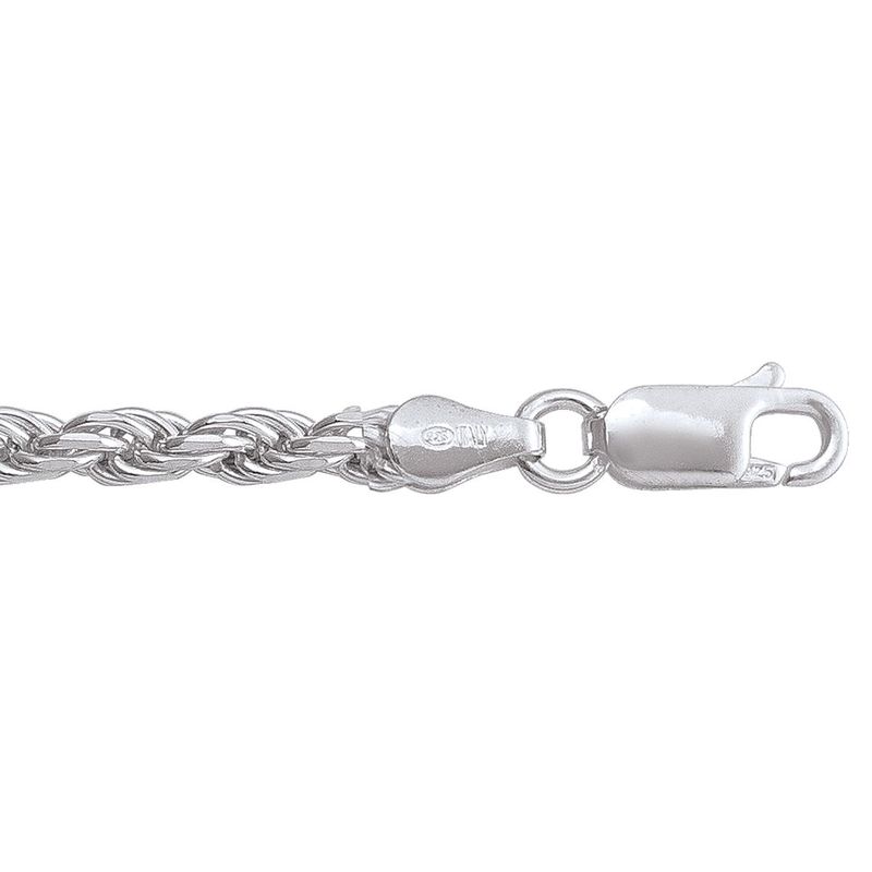 Tecimer Sterling Silver 20" Rope Chain N7403