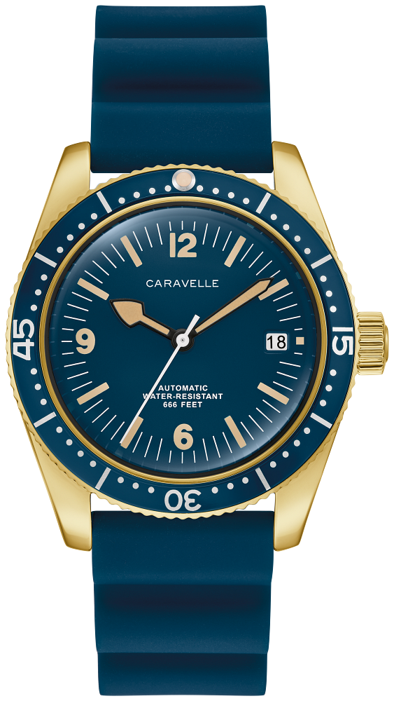 Caravelle Vintage Sea Hunter Men's Watch 44B129
