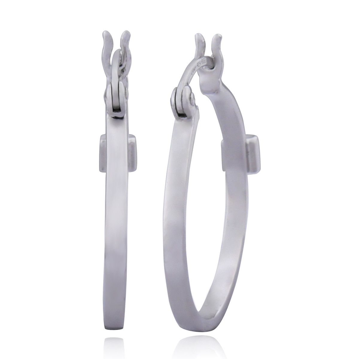 ELLE Sterling Earrings Small Square Tube R2LAGPA00Q