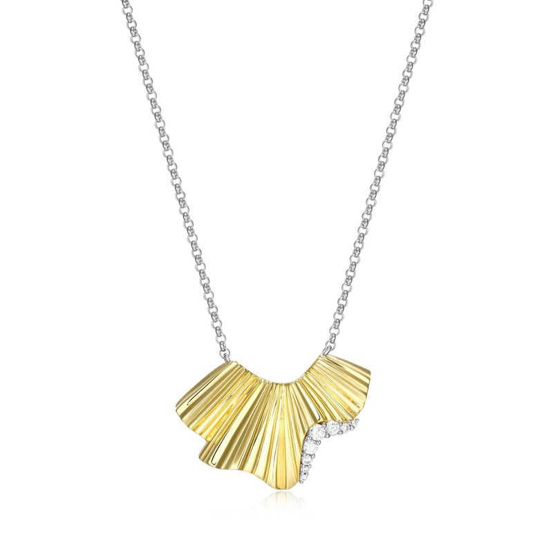 ELLE Sterling Gold Plated Necklace Breeze R0LC0T0046