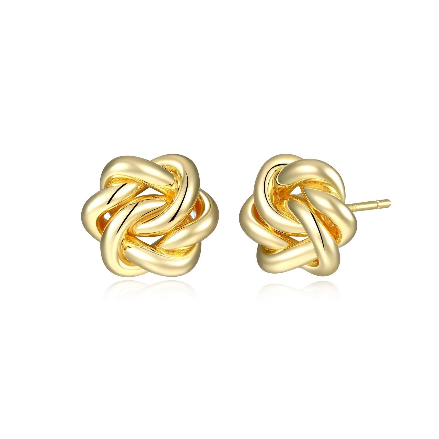 ELLE Gold Plated Sterling Earrings Eternal Knot 32LCVPA058
