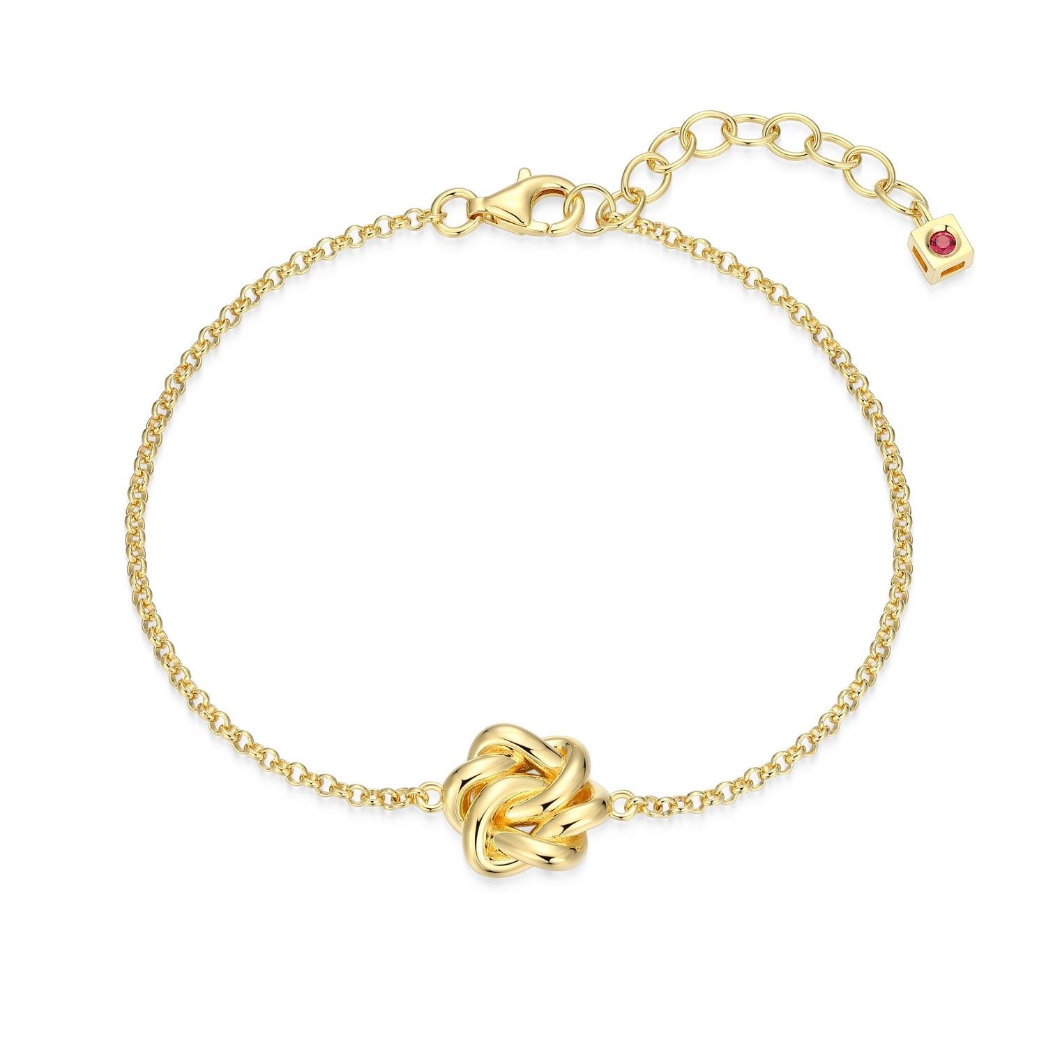 ELLE Sterling Gold Plated Bracelet Eternal Knot 31LAR7A04R