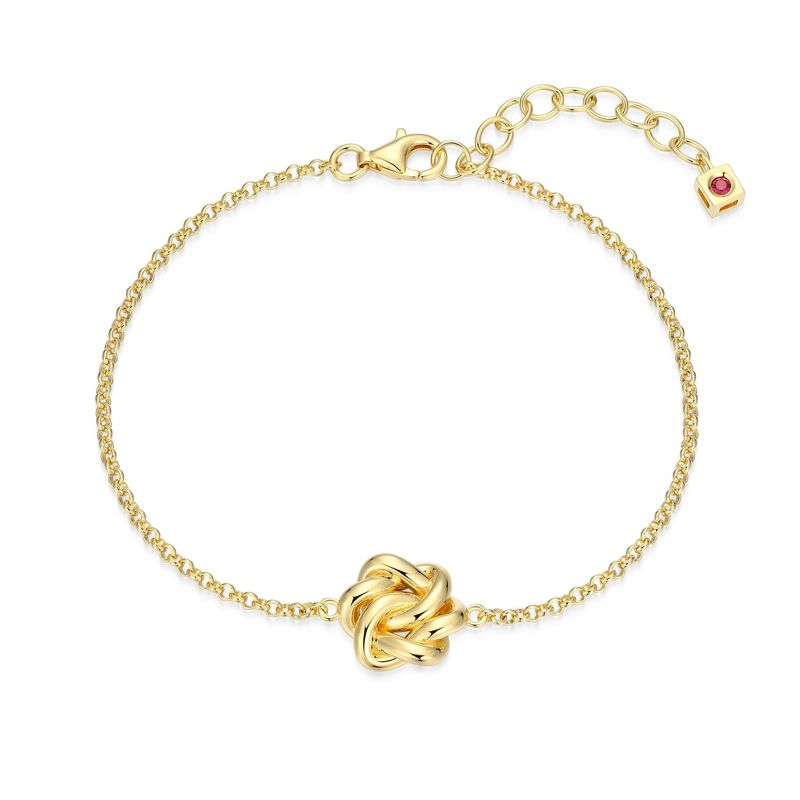 ELLE Sterling Gold Plated Bracelet Eternal Knot 31LAR7A04R