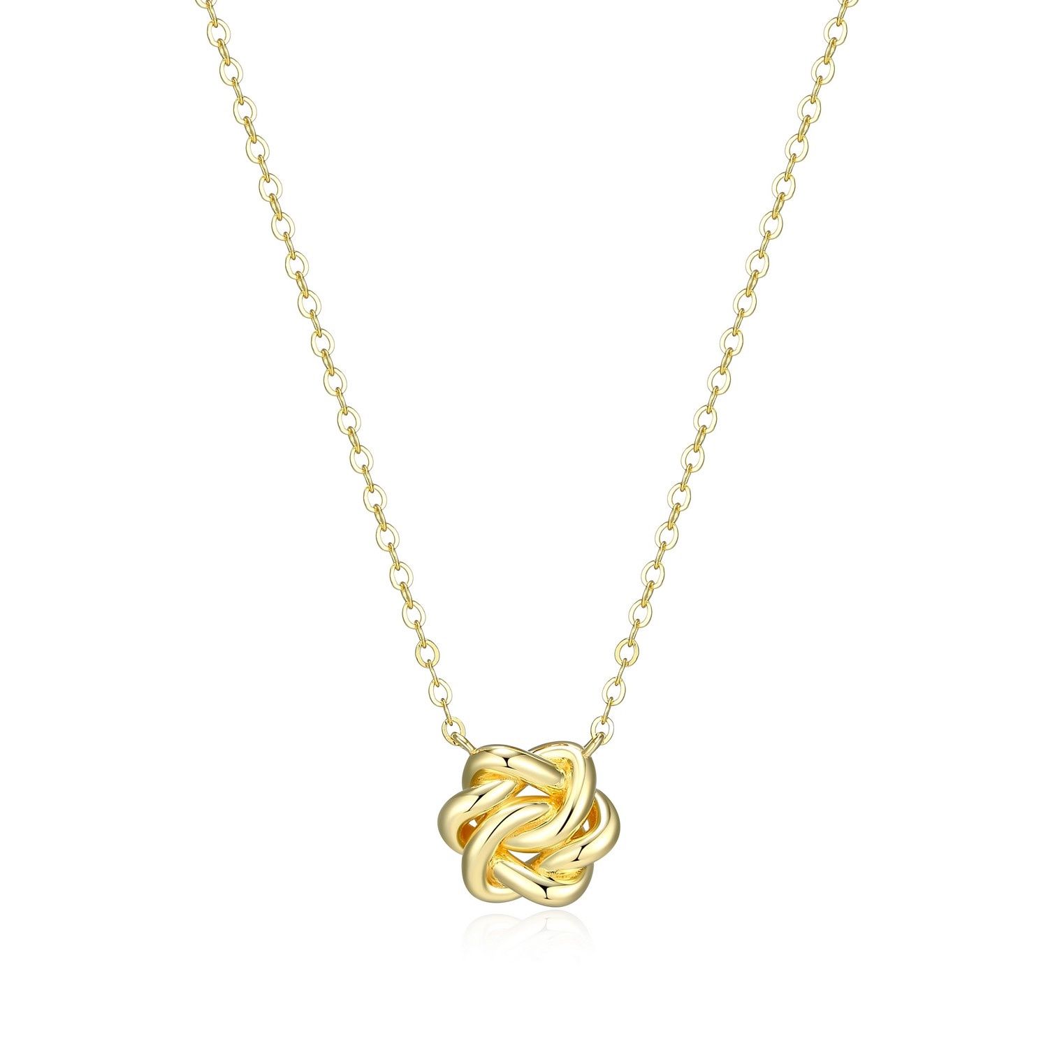 ELLE Sterling Gold Plated Necklace Eternal Knot 30LC1NA048