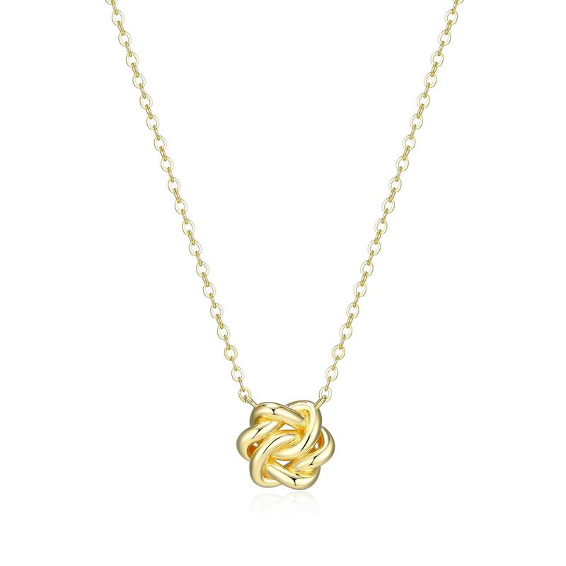 ELLE Sterling Gold Plated Necklace Eternal Knot 30LC1NA048