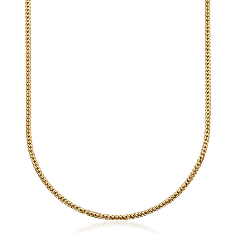 SteelX Stainless Gold Plated Miami Cuban Chain T0XK160220