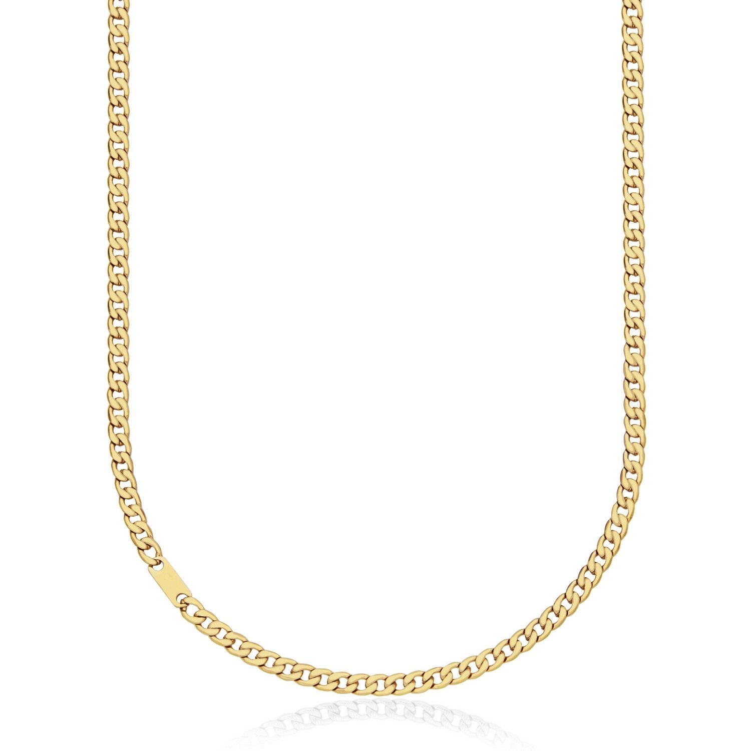 SteelX Stainless Gold Plated Curb Chain T0XJ950220