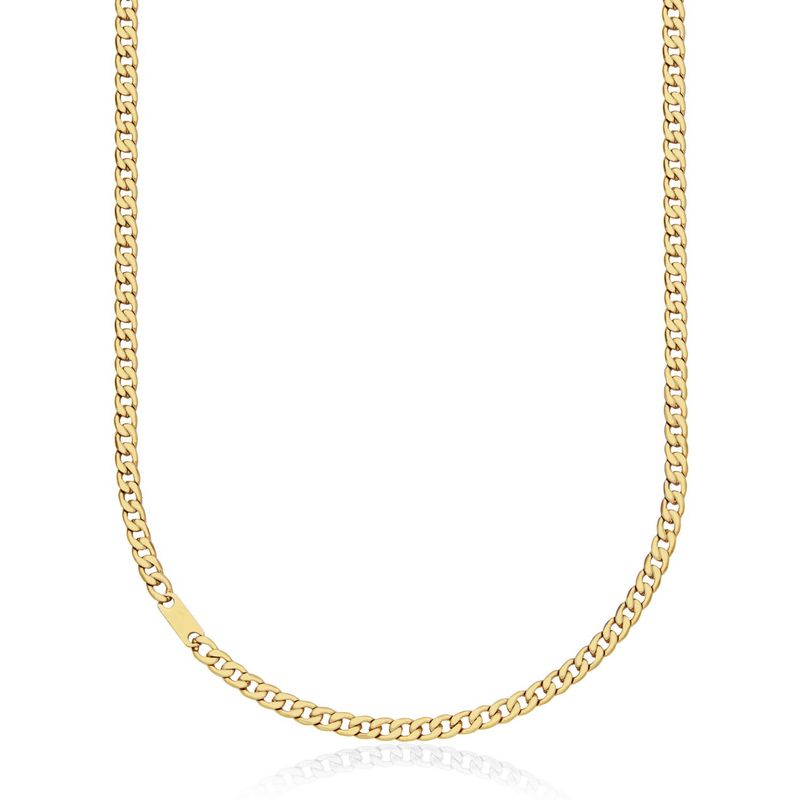 SteelX Stainless Gold Plated Curb Chain T0XJ950220