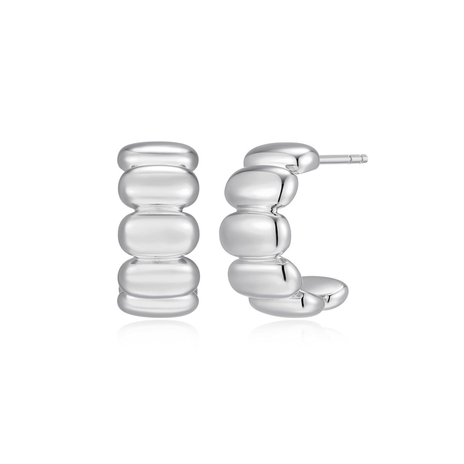 Reign Sterling Earrings Hoop With Post  R2AWUEA08Q