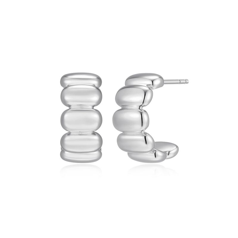 Reign Sterling Earrings Hoop With Post  R2AWUEA08Q