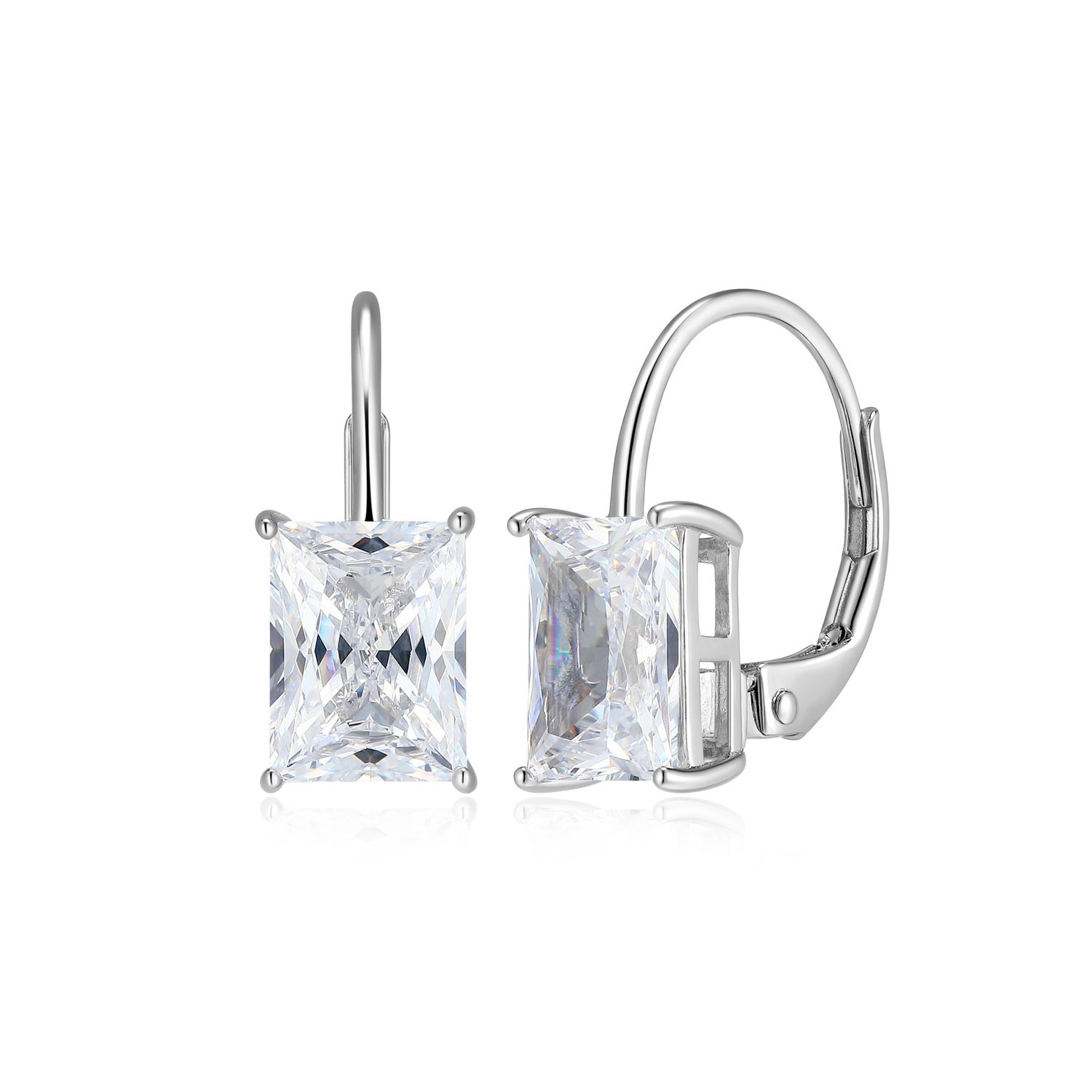 Reign Sterling Earrings Zirconia Lever Back R2AS52006G