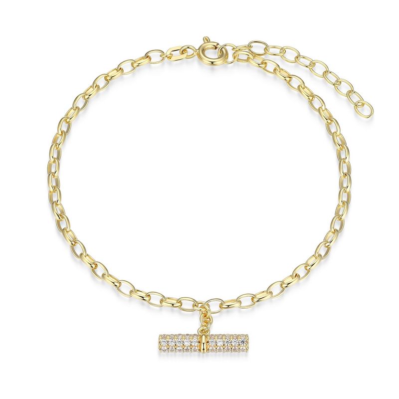 Reign Sterling Gold Plated Bracelet With Zirconia 31ADP9001Q