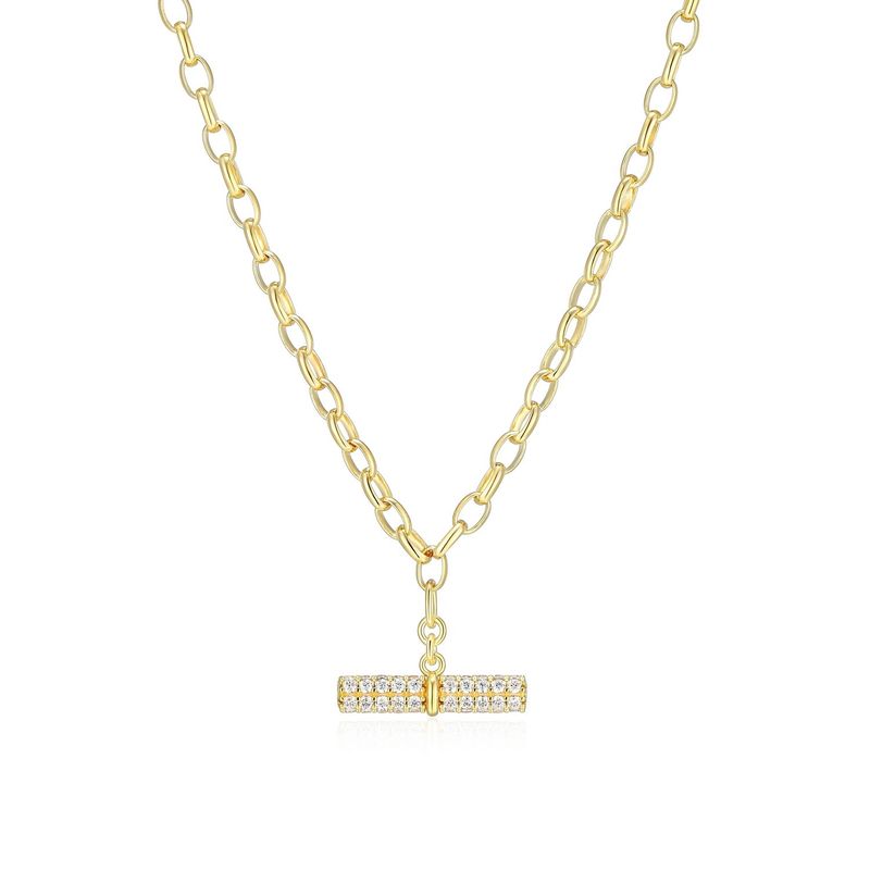 Reign Sterling Gold Plated Necklace 30ADDG9718