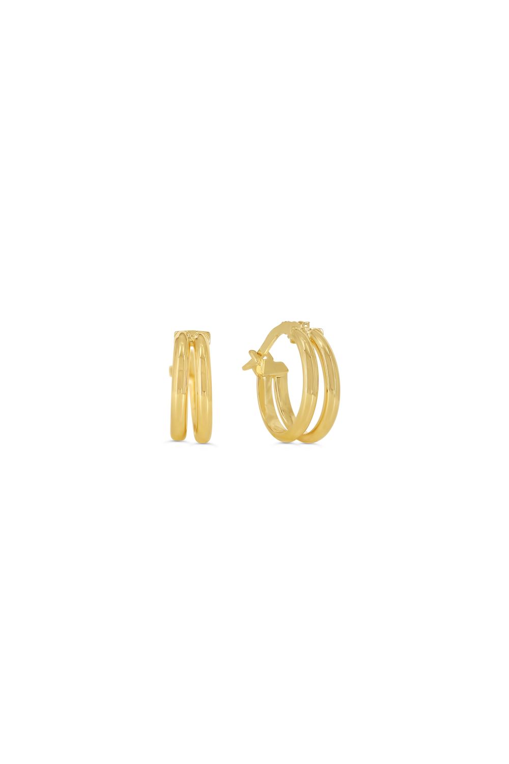 Bella Earrings 10KY Double Hoop 1015I