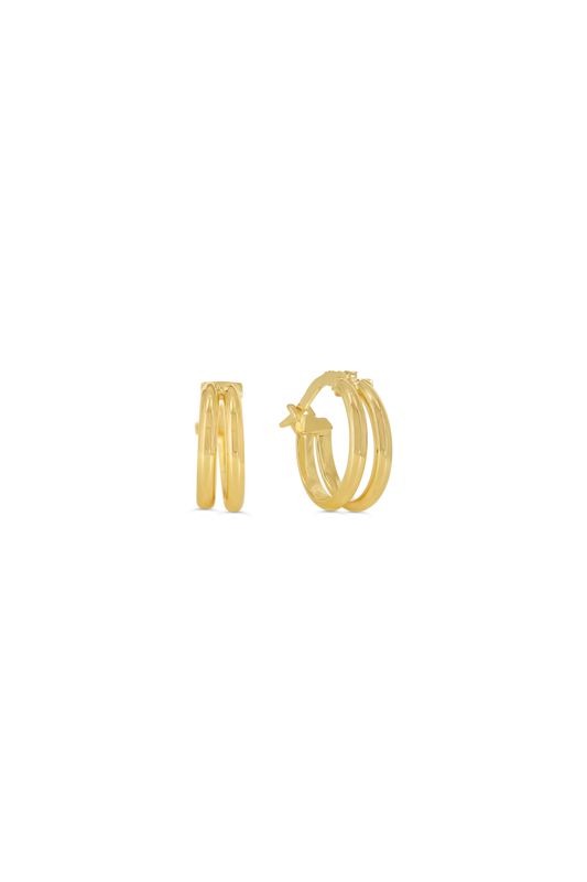 Bella Earrings 10KY Double Hoop 1015I
