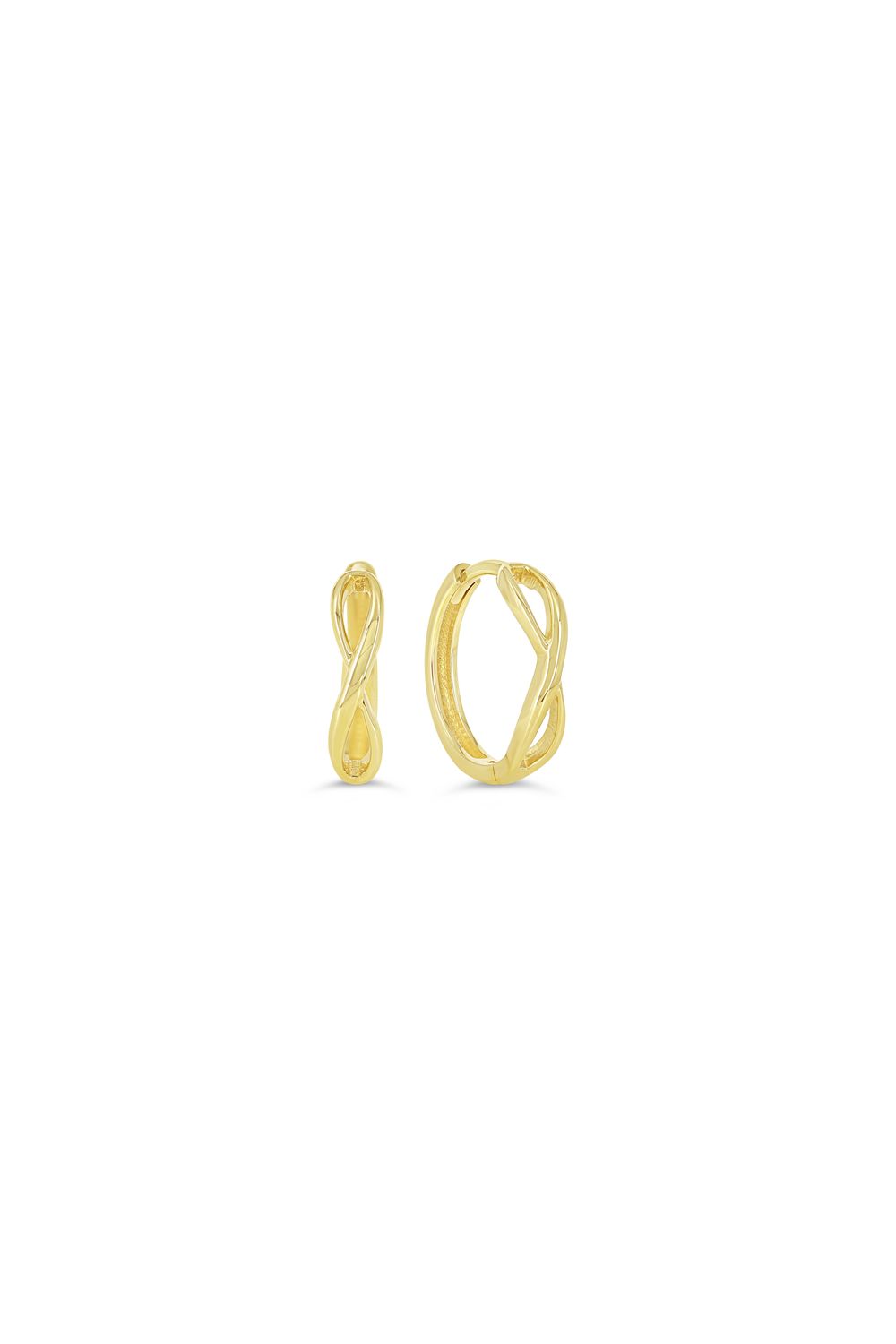 Bella Earrings 10KY Infiniti Huggie 1035I