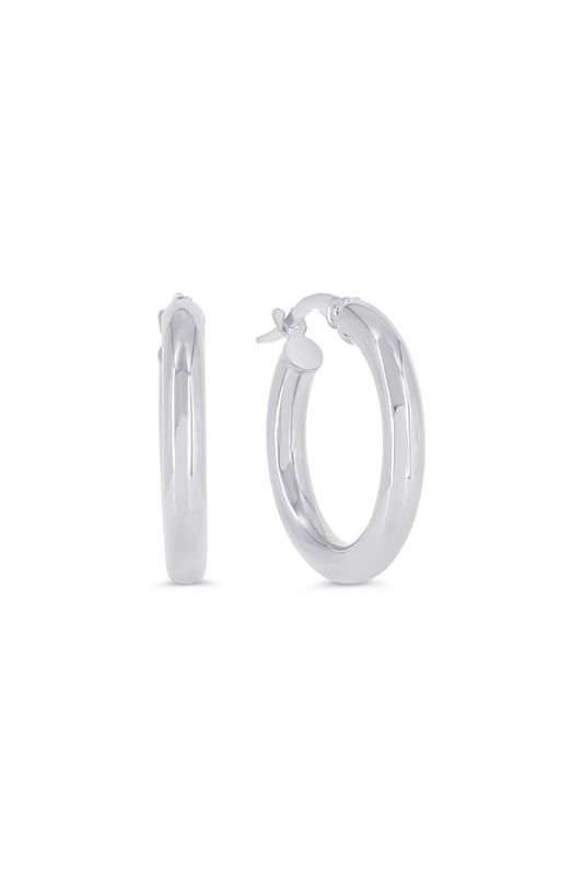 Bella Earrings 10KW 3mm Medium Hoop 1195