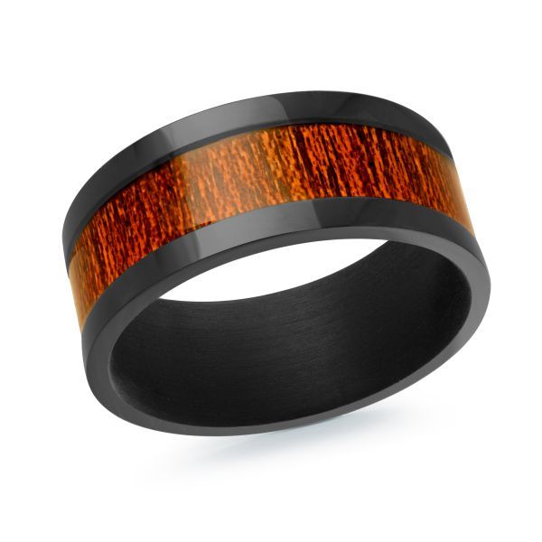 Malo Tantalum &amp; Wood Band TANT-027-9