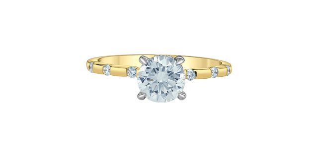 Lab Diamond 14KYW 1.15TW Engagement Ring R31563 Diamond Evolution