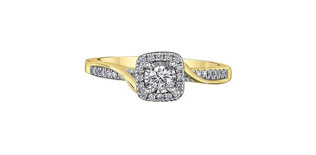 Corona Diamond 10KYW .30TW Engagement Ring R31690