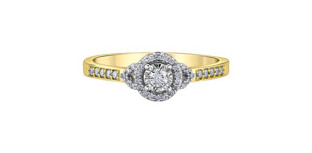 Corona Diamond 10KYW .25TW Engagement Ring R31704