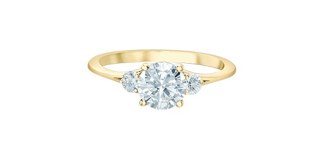 Lab Diamond 14KY 1.10TW Engagement Ring R4450 Diamond Evolution