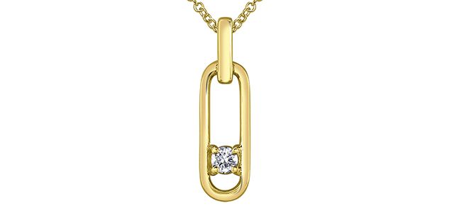I Am Canadian 10KY .10TW Necklace PP4899