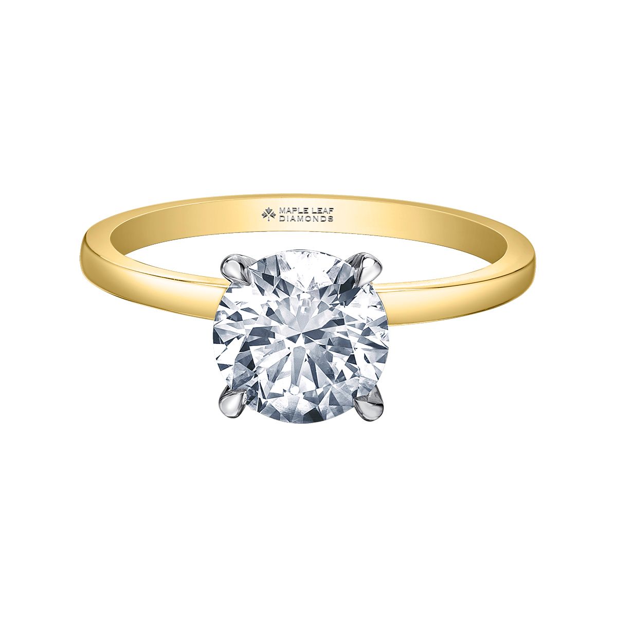 Maple Leaf 14KYW 1.50TW Diamond Engagement Ring R10170 Circle of Love