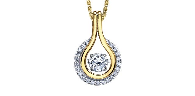 Maple Leaf 14KYW .70TW Diamond Necklace PP4601