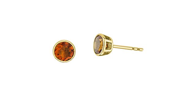 Corona Citrine 10KY Gemstone Earrings EE4676
