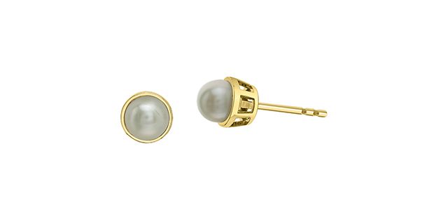 Corona Pearl 10KY Gemstone Earrings EE4676