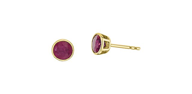 Corona Ruby 10KY Gemstone Earrings EE4676
