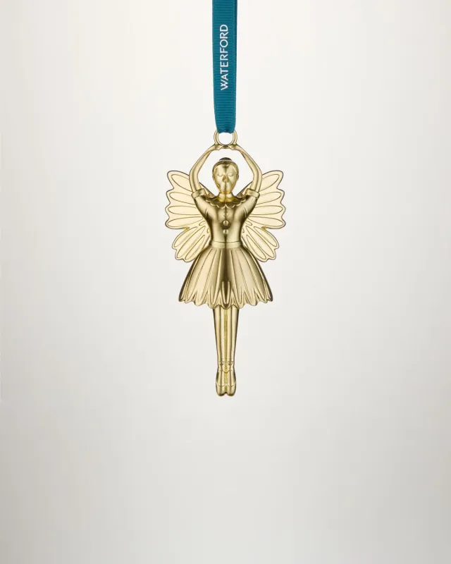 Gold Sugar Plum Fairy Ornament Waterford