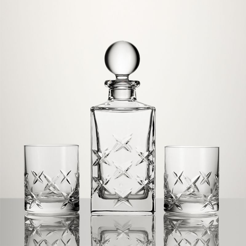 Marquis Riverdale Decanter and Double Old Fashioned 3 Piece Set by Waterford