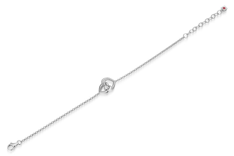 ELLE Sterling Silver Cubic Zirconia Bracelet R1LARR004R Armour