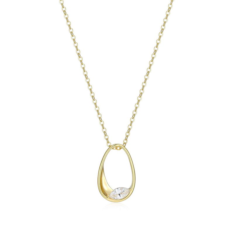 ELLE Gold Plated Sterling Silver Necklace 30LC2G9748 Wink