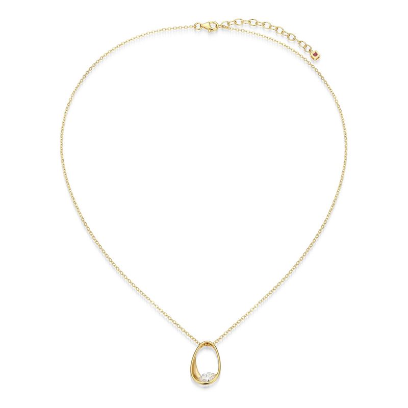 ELLE Gold Plated Sterling Silver Necklace 30LC2G9748 Wink