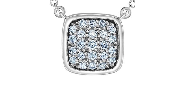 Lab Diamond Sterling Silver .26TW Necklace NN436 Diamond Evolution