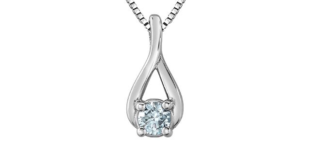 Lab Diamond Sterling Silver .30TW Necklace PP4905 Diamond Evolution