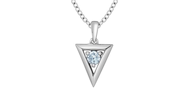 Lab Diamond Sterling Silver .15TW Necklace PP4873 Diamond Evolution